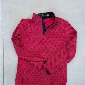 Greyson pups Red Quarter-Zip Pullover